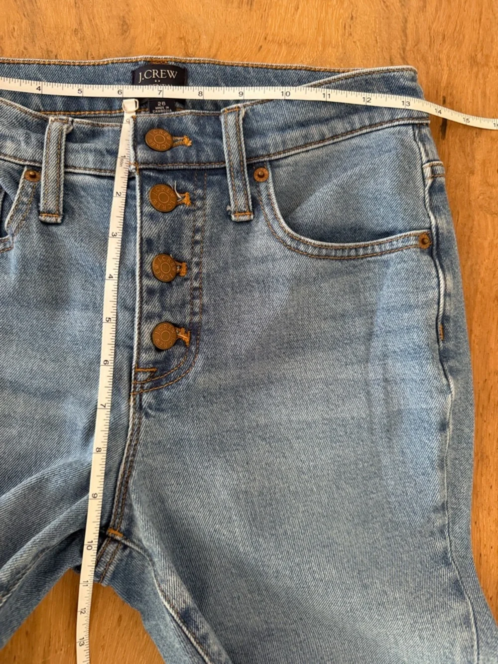 J. Crew Essential Straight Button-Fly Jean Size 26